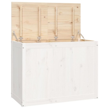 Cutie de rufe, alb, 88,5x44x66 cm, lemn masiv de pin - Img 2