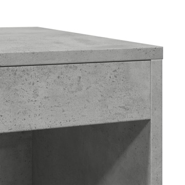 Cutie litieră pisici gri beton 47x59x42 cm lemn prelucrat - Img 6