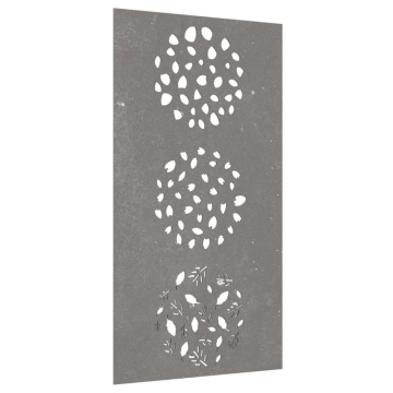 Decorație perete de grădină 105x55 cm design frunze oțel Corten - Img 3