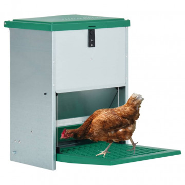 Dozator automat de hrană pentru păsări de curte cu banda 12 kg - Img 2