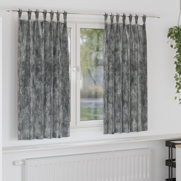 Draperii 2 pcs gri 175x140 cm - Img 1