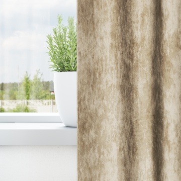 Draperii din catifea 2 buc cu inele Crem 260x140 cm - Img 3