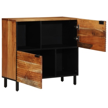 Dulap 80x33x75 cm Lemn solid de acacia - Img 1
