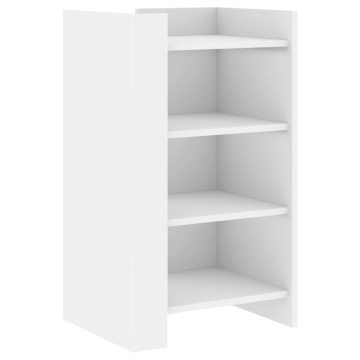 Dulap, alb, 45x35x75 cm, lemn prelucrat - Img 2