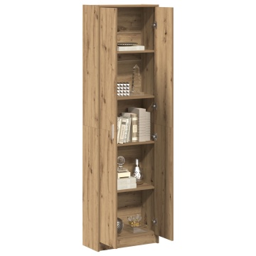 Dulap Artisan Oak 55x25x189 cm Lemn Prelucrat - Img 3
