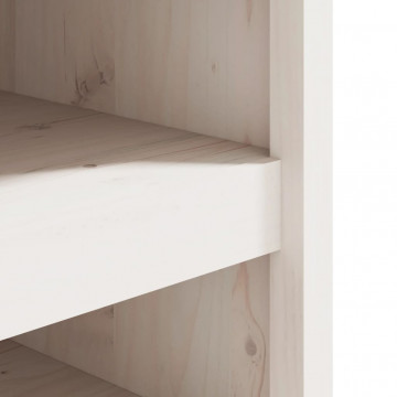 Dulap bucătărie de exterior, alb, 106x55x64 cm, lemn masiv pin - Img 6