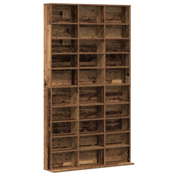 Dulap CD-uri, lemn vechi, 101x23x177,5 cm, lemn prelucrat - Img 2