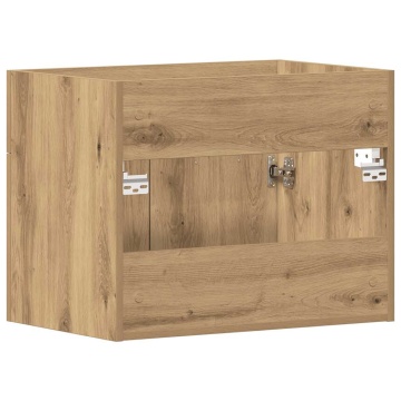Dulap chiuvetă baie, stejar artizanal, 60x38,5x46 cm, lemn - Img 7