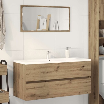 Dulap chiuvetă, stejar artizanal, 100x38,5x45 cm lemn prelucrat - Img 1