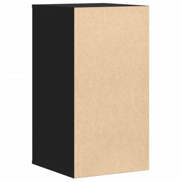 Dulap colț cu sertare negru 40x41x76 cm lemn prelucrat - Img 6