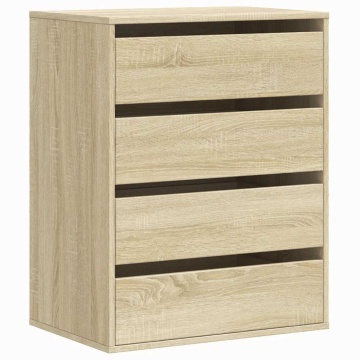 Dulap colț cu sertare stejar sonoma 60x41x76 cm lemn prelucrat - Img 2