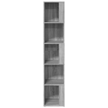 Dulap colțar, gri sonoma, 33x33x164,5 cm, lemn prelucrat - Img 4