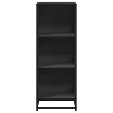 Dulap cu cărți negru 40x35x107,5 cm lemn prelucrat - Img 4