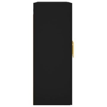 Dulap cu montaj pe perete, negru, 69,5x34x90 cm - Img 7