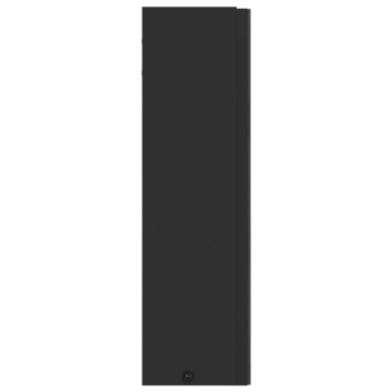 Dulap cu oglindă de baie cu LED, negru, 60x13x52 cm - Img 6