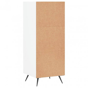 Dulap cu rafturi, alb, 34,5x32,5x90 cm, lemn compozit - Img 5