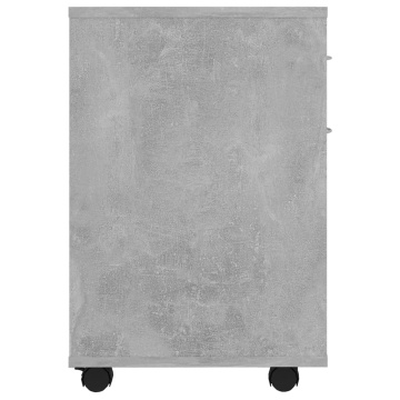 Dulap cu roți, gri beton, 45x38x54 cm, PAL - Img 8