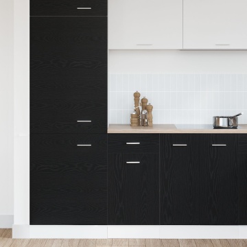 Dulap cu Sertar Inferior - Stejar Negru, 40x46x81.5 cm, Fabricat din Lemn Prelucrat - Img 4