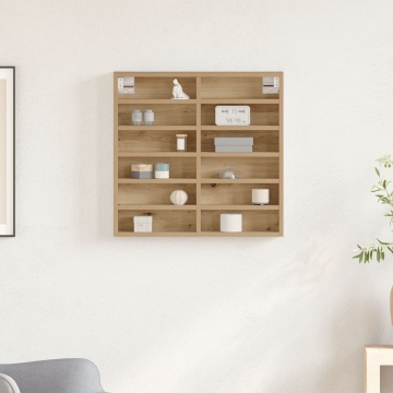 Dulap cu vitrină, stejar artizanal 60x8,5x58 cm lemn prelucrat - Img 4