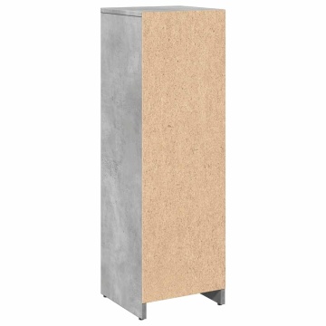 Dulap de baie, gri beton, 30 x 30 x 95 cm, PAL - Img 5