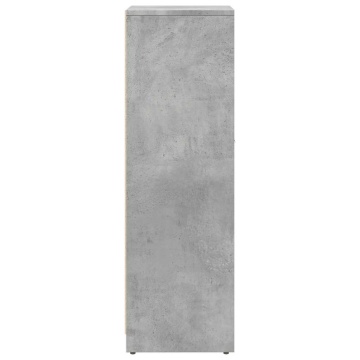 Dulap de baie, gri beton, 30 x 30 x 95 cm, PAL - Img 8