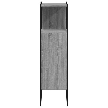 Dulap de baie, gri sonoma, 33x33x120,5 cm, lemn prelucrat - Img 8