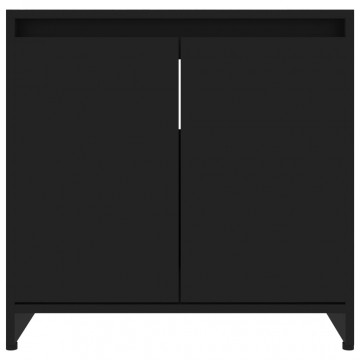 Dulap de baie, negru, 60 x 33 x 61 cm, PAL - Img 5