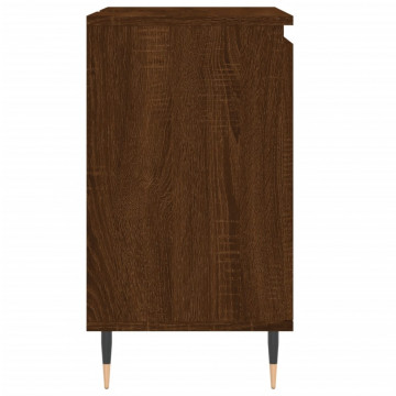 Dulap de baie, stejar maro, 58x33x60 cm, lemn prelucrat - Img 5