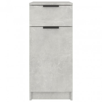 Dulap de birou, gri beton, 33,5x50x75 cm, lemn prelucrat - Img 5
