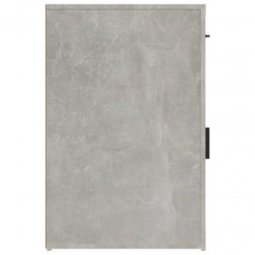 Dulap de birou, gri beton, 40x49x75 cm, lemn prelucrat - Img 7