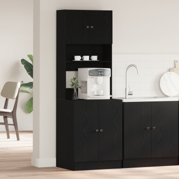 Dulap de bucătărie Stejar negru 60x50x180 cm Lemn ingineresc - Img 1
