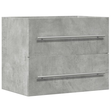 Dulap de chiuvetă, gri beton, 60x38,5x48 cm, PAL - Img 2