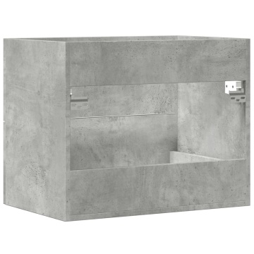 Dulap de chiuvetă, gri beton, 60x38,5x48 cm, PAL - Img 5
