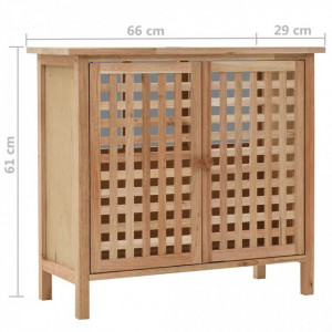 Dulap de chiuvetă, lemn masiv de nuc, 66 x 29 x 61 cm - Img 6