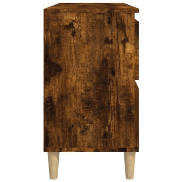 Dulap de chiuvetă, stejar afumat, 80x33x60 cm, lemn prelucrat - Img 6