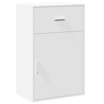 Dulap de depozitare, alb, 56,5x39x90 cm, lemn prelucrat - Img 2