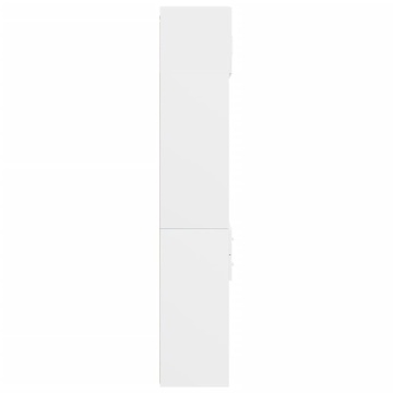 Dulap de depozitare, alb, 70x42,5x225 cm, lemn prelucrat - Img 6
