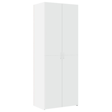 Dulap de depozitare, alb, 70x42,5x225 cm, lemn prelucrat - Img 5