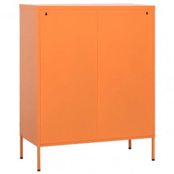 Dulap de depozitare, portocaliu, 80x35x101,5 cm, oțel - Img 7