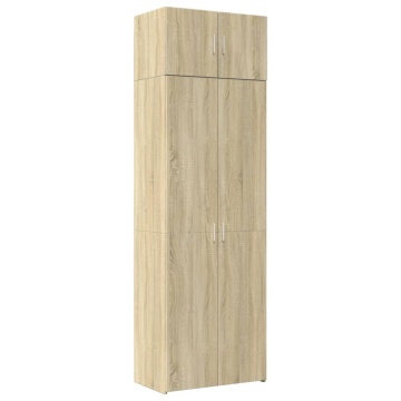 Dulap de depozitare, stejar sonoma, 70x42,5x225, lemn prelucrat - Img 2
