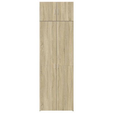 Dulap de depozitare, stejar sonoma, 70x42,5x225, lemn prelucrat - Img 5