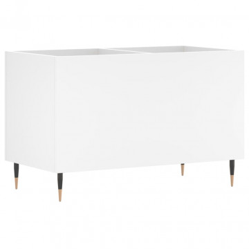 Dulap de discuri, alb, 74,5x38x48 cm, lemn prelucrat - Img 2