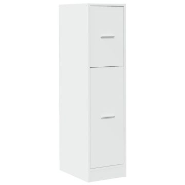 Dulap de farmacie, alb, 30x41x118 cm, lemn prelucrat - Img 3