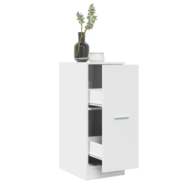 Dulap de farmacie, alb, 30x41x77,5 cm, lemn prelucrat - Img 1