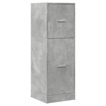 Dulap de farmacie, gri beton, 40x41x118 cm, lemn prelucrat - Img 3