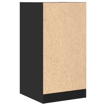 Dulap de farmacie, negru, 40x41x77,5 cm, lemn prelucrat - Img 6