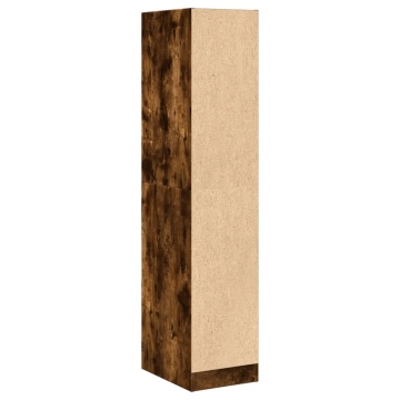 Dulap de farmacie stejar fumuriu, 30x41x144,5cm, lemn prelucrat - Img 6