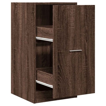 Dulap de farmacie, stejar maro, 40x41x77,5 cm, lemn prelucrat - Img 2