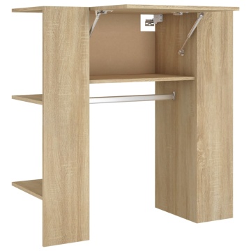 Dulap de hol, stejar sonoma, 97,5x37x99 cm, lemn prelucrat - Img 2