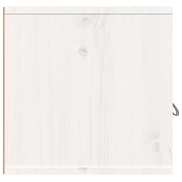 Dulap de perete, alb, 60x30x30 cm, lemn masiv de pin - Img 4